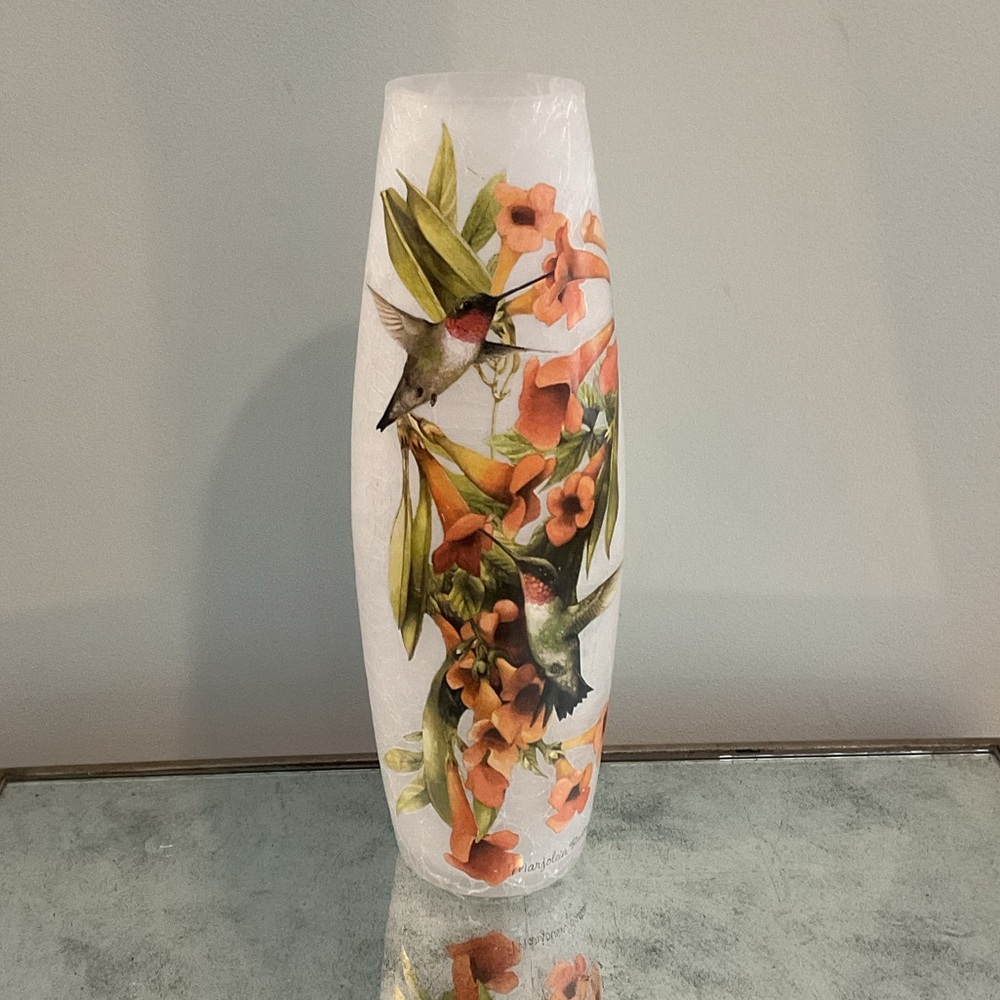 Stony Creek Hummingbird Glass Lantern